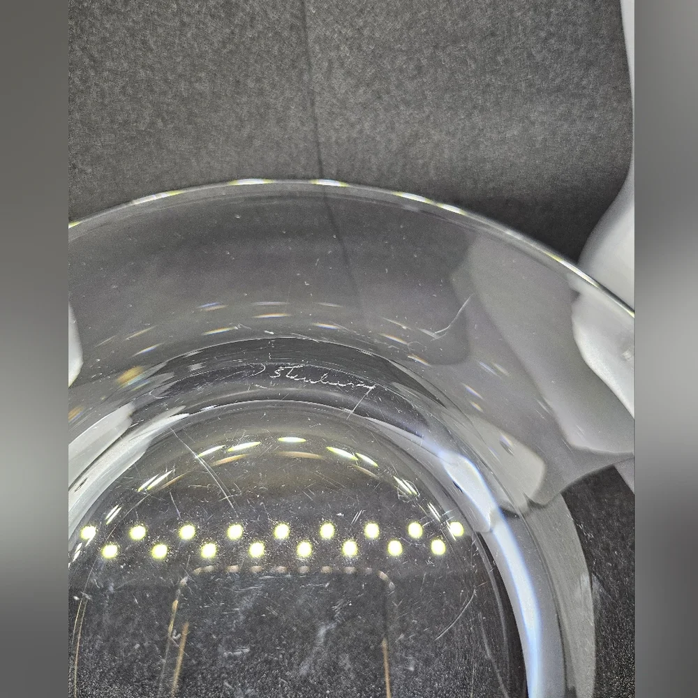 Steuben Art Glass 8 5/16" Clear Plate Vintage 1930s - Picture 3 of 6